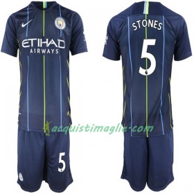 Divisa di Calcio Manchester City Stones 5 Bambino Trasferta 2018/2019